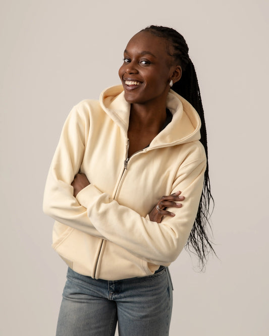 Yellow Zip Up Hoodie Unisex